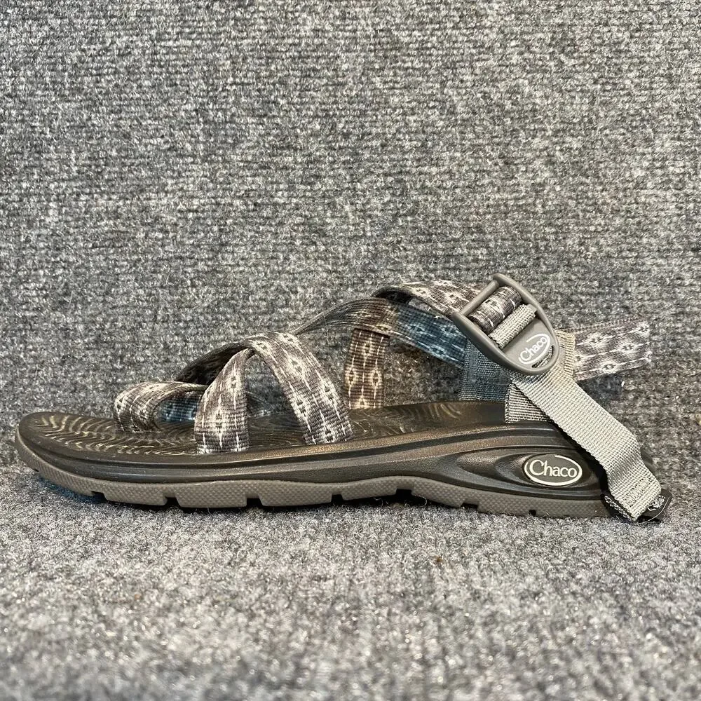 Chaco Zvolv 2 Adjustable Sport Sandals Durable Hiking Water Shoes Womens 9 Gray